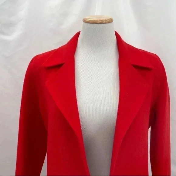 Anne Klein Women's Red Open Wool Blazer Jacket XS - Picture 7 of 15